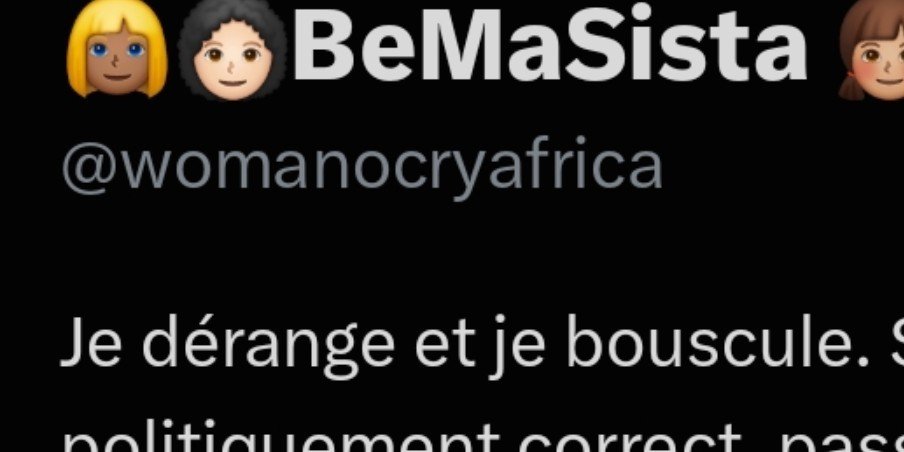 AnityHum's tweet photo. @womanocryafrica "je dérange et je bouscule" 

C’est normal tu débites n’importe quoi avec un aplomb effroyable, sans jamais te remettre en question malgré les remarques ! https://t.co/Y6TL0H7lMM