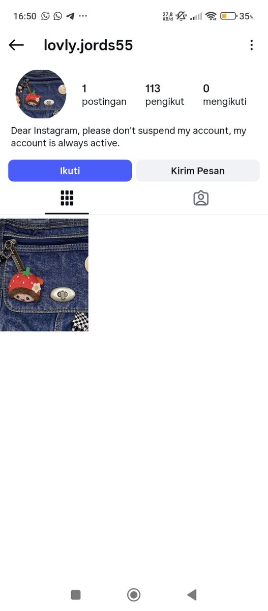 gedndut's tweet photo. @chenlerungkut Mau jual acc instagram ig murah recehan f100 🍀
Harga 13k 
Folls pasif ya! 
Dibuat pada tahun 2025 juli https://t.co/6tfeXKAExy