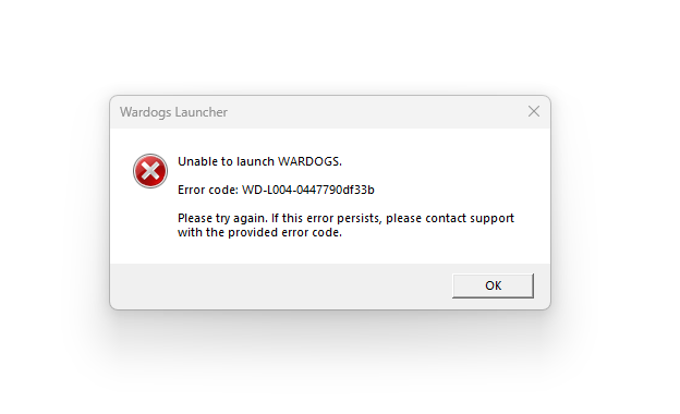 dustyXrhodes's tweet photo. @WARDOGS is down for many right now. Looks like a lot of people posting online saying they cannot launch the game and getting error code WD-L004-****

@Brammflakes @L0SSY https://t.co/e0u5l4gTws