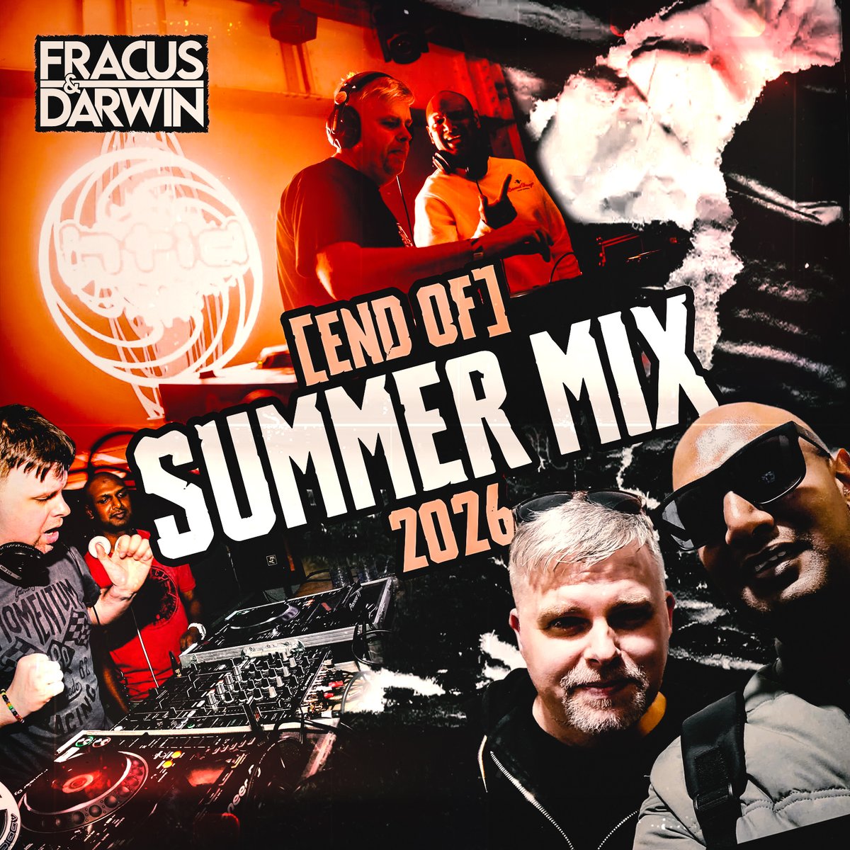 FracusAndDarwin's tweet photo. ★★ (End Of) Summer Mixtape 2026 ★★

Our latest studio mix is OUT NOW 😎🤘

No gimmicks, just a showcase of fresh high-quality, original upfront #HappyHardcore #UKHardcore and #Freeform fresh from our studios. Bring it 🥳 

🎥 https://t.co/UO7GUWGi0p
🎧 https://t.co/two1PJAzt5 https://t.co/yI7x313CPa
