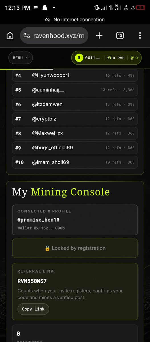 promise_ben10's tweet photo. You’re posting on X every day for $0 while 1.5M robinhood:0x96765066f6a040a21eb027167d2315b707c82633 is being distributed for X activity.

Read that again.

RAVENHOOD Season 1 is live.

Verified posts → points → robinhood:0x96765066f6a040a21eb027167d2315b707c82633.

Ends Oct 14.

I just registered. Now I’m testing how far I can take it.

Code: RVN550MS7

Don’t come looking for the link after everyone starts talking about it👀

Link is in the cs, hop in while the noise is less.

Next tweet will reveal more about @RVHProtocol.

#RAVENHOOD 
robinhood:0x96765066f6a040a21eb027167d2315b707c82633