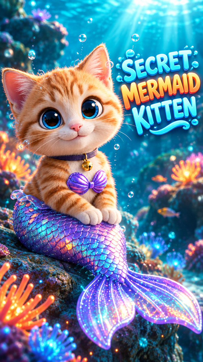 MoodyMunchkinAI's tweet photo. Moody’s secret is out… 🧜��♀️🐱💙
Meet the cutest little mermaid kitten under the sea! ✨🌊
Did you watch his adventure yet? 👀
#CuteCat #AICat #cats #cat #meow #Mermaid https://t.co/DJO3Ivk2mv