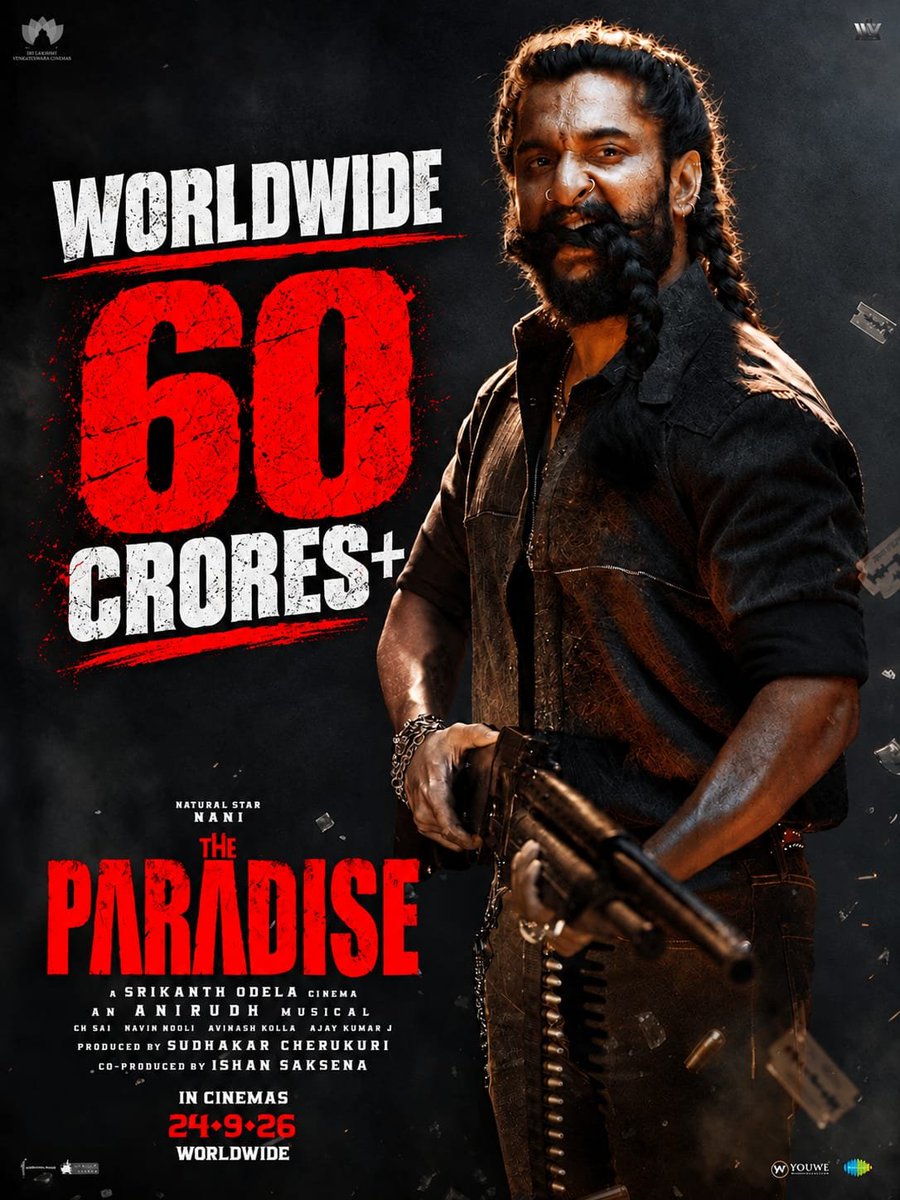 ursRaaju12's tweet photo. Inka Half day ke 60cr+ pettadu antey, inka Day 1 full around 80cr untadhi feels 😭🔥🔥

#TheParadise https://t.co/EtTMCtVquB