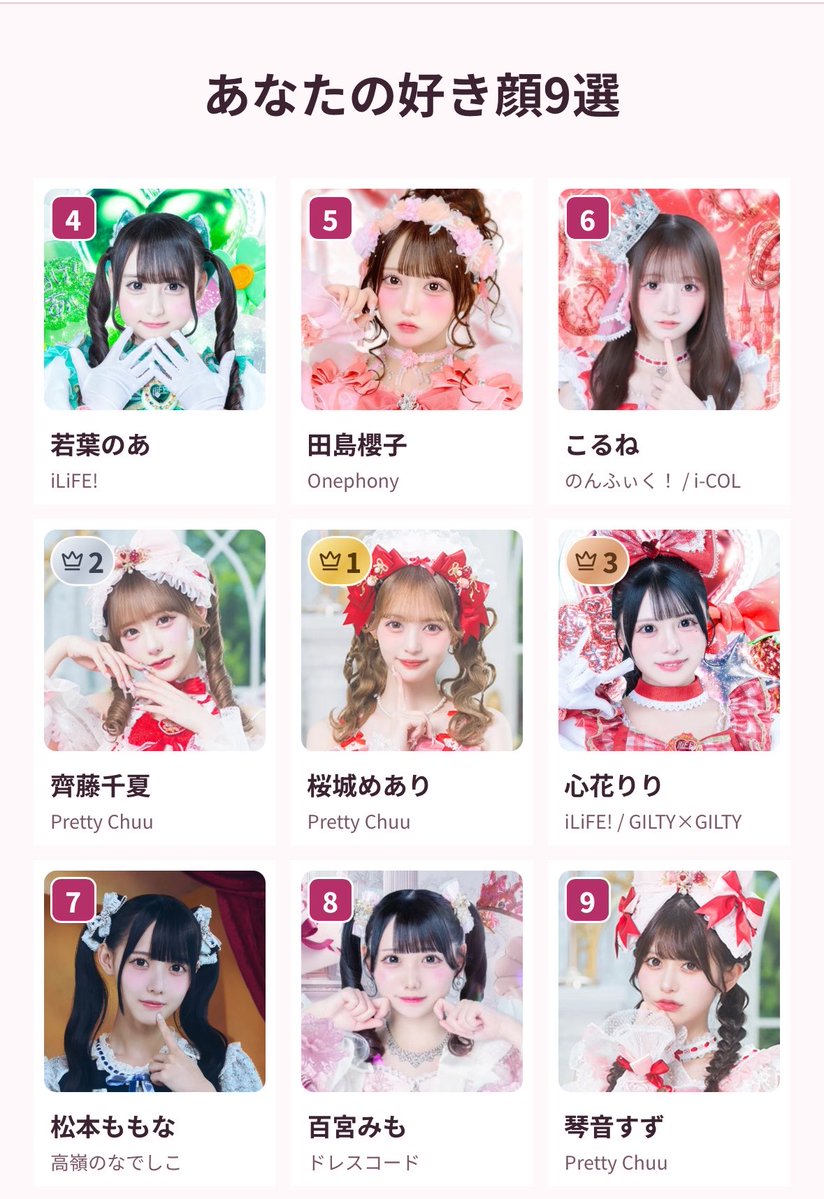 lninachuu_'s tweet photo. #女ドル好き顔9選 🎀 https://t.co/X7FDj6Aq1z