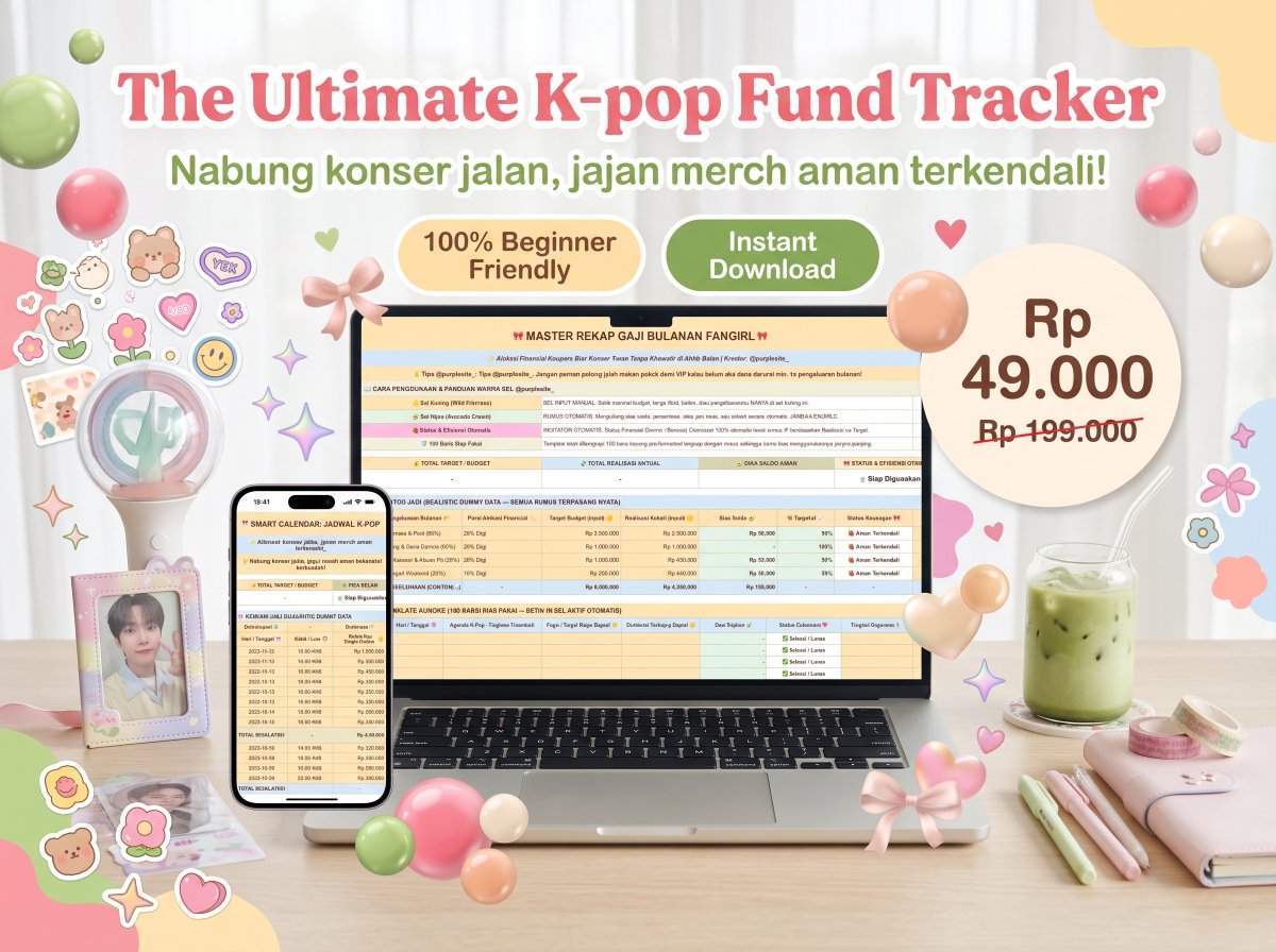 purplesite_'s tweet photo. biar gajinya nggak cuma numpang lewat dan bisa beneran nonton konser dengan tenang, mending pake sistem ini skrg. cuma seharga satu cup kopi kok (Rp 49.000 aja) buat akses seumur hidup! bisa klik di sini yaa  👇✨ 
https://t.co/XIt2oHpDyQ https://t.co/UJZI1SBaYA