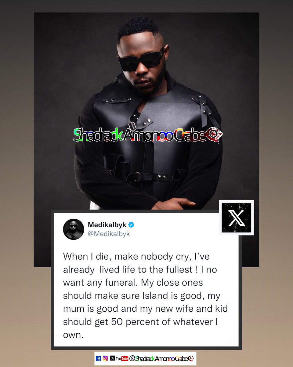 ShattaAletse's tweet photo. Medikal once said..   .....  ...   .... https://t.co/APGkb8KUvU