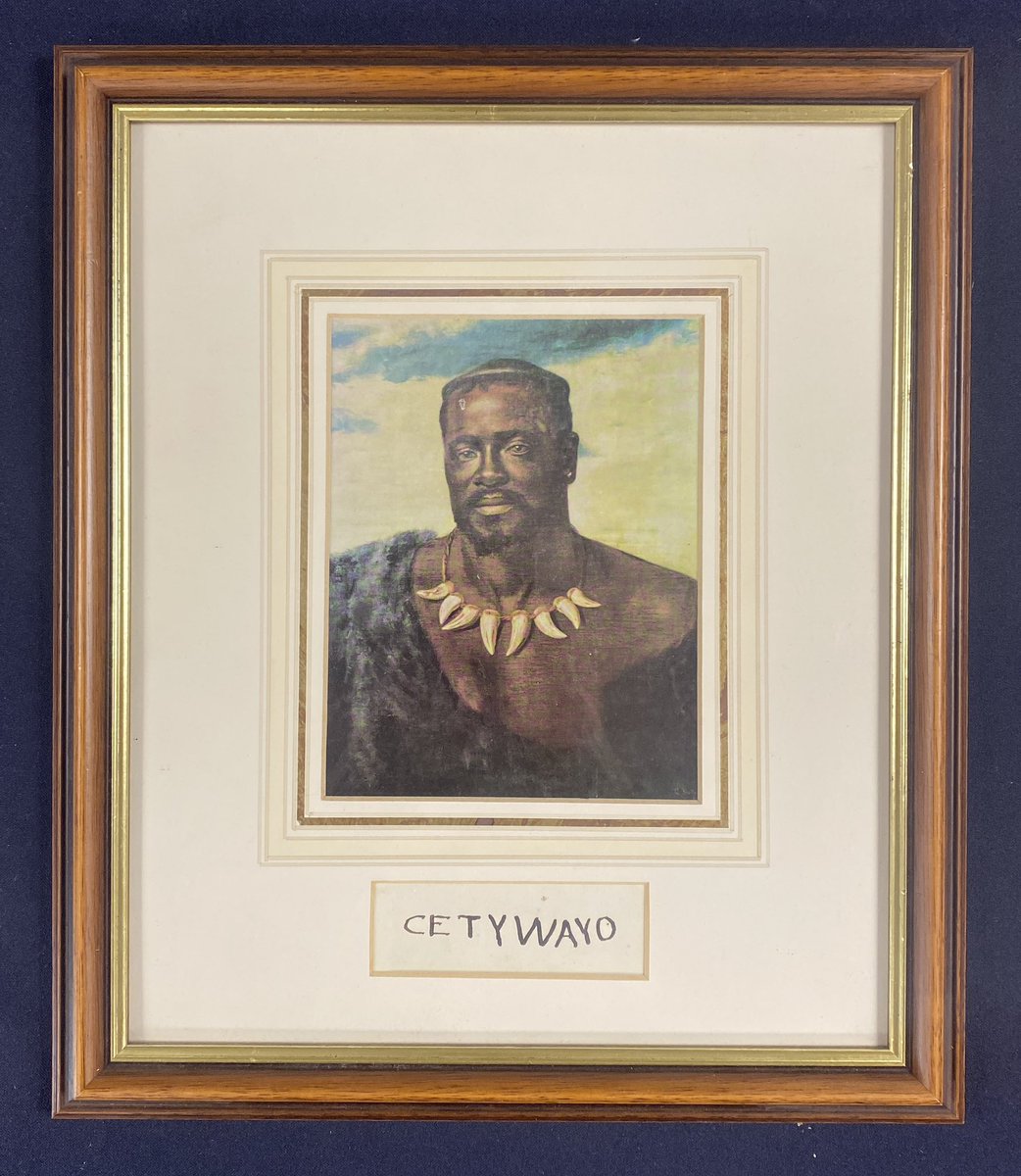 HansonsMilitary's tweet photo. A very rare example of the Zulu king, Cetschwayo’s signature, obtained by Colonel Hassard after the defeat of the Zulu kingdom in 1879.
Hassard was ultimately his gaoler, but became friends with the king, interacting with him frequently.
@HansonsUK https://t.co/6CW24G0vsI