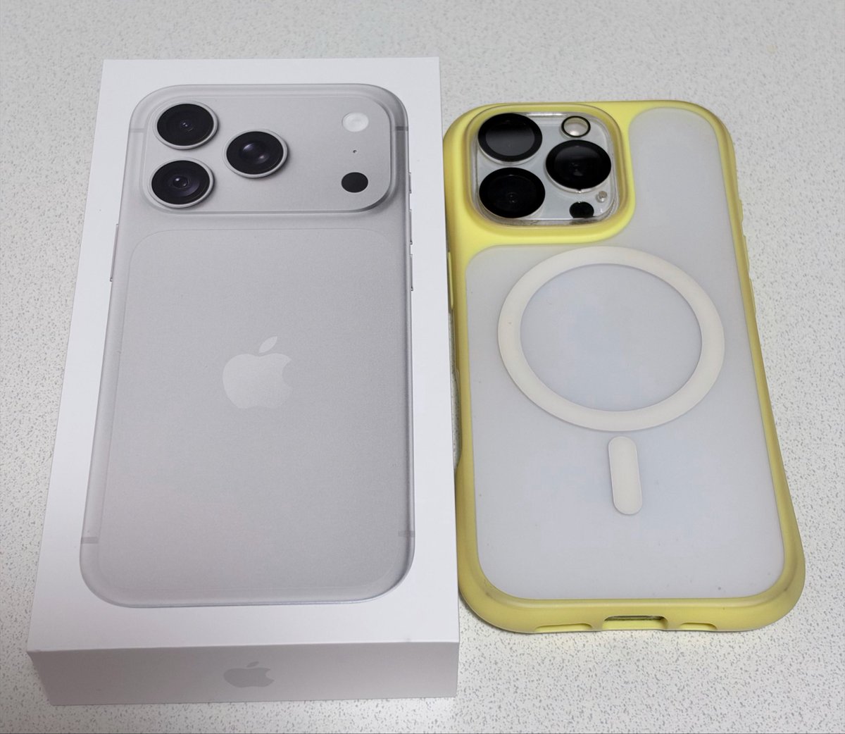 azusa_tmtm's tweet photo. ある時のiOSのアプデ以降から撮可だよーってなっても容量不足でグギギってなってたから、16PRO→18PROに変えたった https://t.co/itewVWWOoo