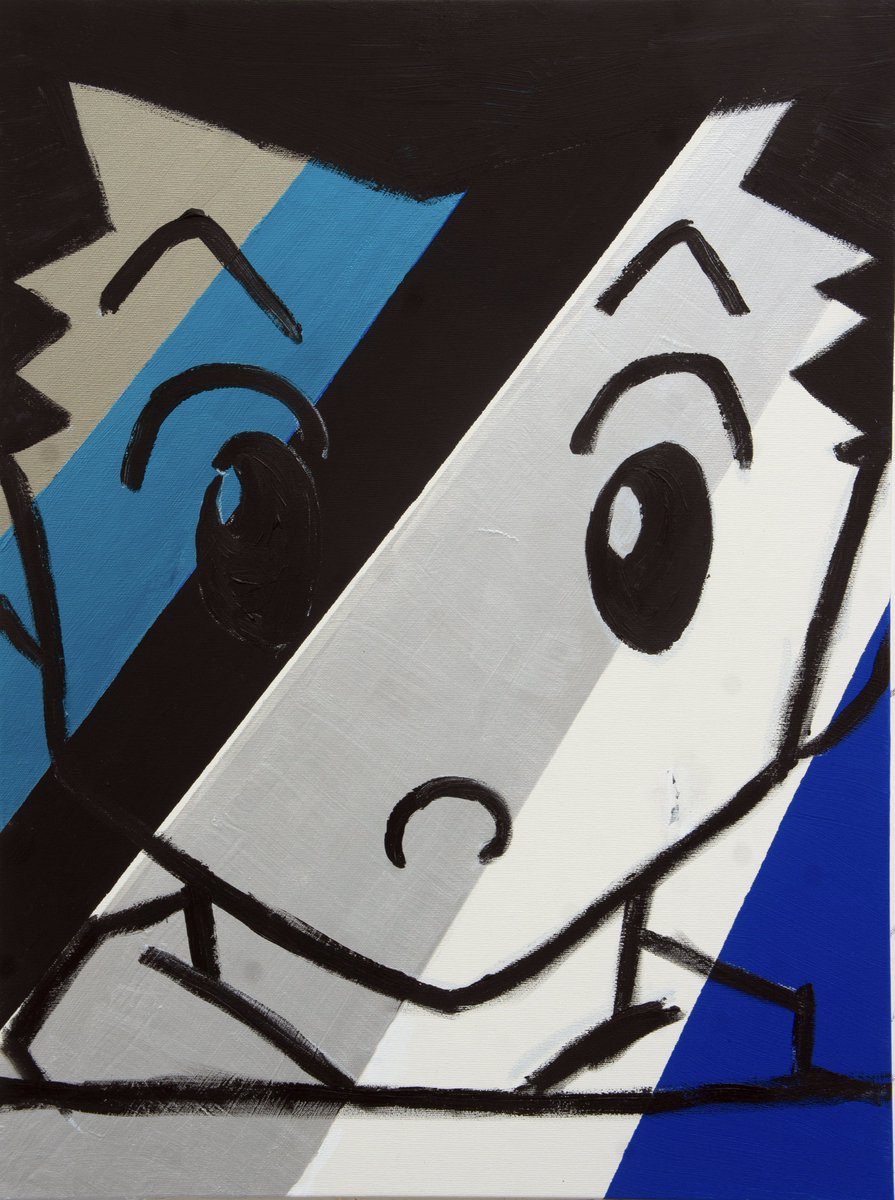 tarochiezo's tweet photo. Mirror #9   2026  Acrylic on canvas 　80x60cm https://t.co/wS4mlrvEgz
