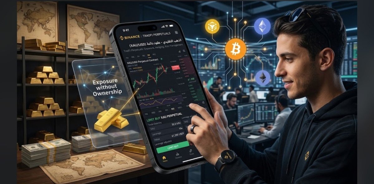 Shosha36602's tweet photo. ركزوا معايا 🫂 🕶️ 
مع تطور المنصات الشاملة (Super Financial Apps) مثل منصة Binance، لم يعد الانتقال بين الأصول التقليدية والرقمية يتطلب الخروج من النظام البيئي للكريبتو. ومن أبرز الأدوات التي جسدت هذا التقاطع هي العقود الدائمة للأصول التقليدية (TradFi Perpetuals).
تسمح هذه المنتجات للمتداولين بالحصول على تعرض (Exposure) لحركة أسعار أصول تقليدية — مثل الذهب — دون الحاجة لامتلاك الأصل الفعلي.
أهم المبادئ لتعامل واعٍ مع TradFi Perpetuals:
الفصل بين التداول والملكية: تداول العقد يمنحك الفرصة للاستفادة من التقلب السعري لحماية محفظتك أو المضاربة عليه، لكنه لا يمنحك ملكية حقيقية للذهب الفعلي.
أداة للتحوط (Hedging): يمكنك استخدام العقود الدائمة للأصول التقليدية لتغطية مركزك في الكريبتو أثناء فترات تقلبات السوق العالية، دون الحاجة لتحويل أصولك كليًا خارج المنصة.
إدارة المخاطر والرافعة المالية: نظرًا لطبيعة هذه العقود والرافعة المالية المرتبطة بها، يتطلب التداول فهمًا دقيقًا لآلية العمل والمخاطر المرتفعة، بالإضافة للمتطلبات التنظيمية الصارمة لكل دولة.
 الصورة الكاملة: معرفة المنتج أهم من اسم الأصل
في النهاية، لا تكمن قوة المتداول في معرفة اسم السهم أو العملة التي ترتفع اليوم، بل في فهم الأدوات المالية التي يستخدمها وكيفية تحرك رؤوس الأموال بين تلك الأدوات.
إن التفاعل الواعي مع أدوات التمويل الحديثة، والجمع بين التحليل الفني ومتابعة تدفقات السيولة الكلية (Macro Flows)، هو ما يمنح المتداول الرؤية الاستباقية للأسواق المالية كافة
انا بنقل خبرتي اللي جربتها وحصلت معايا وليست تقديم لاي نصايح لأحد 
تابعني 
#shosha
 #Binance #Crypto #TradFi #DeFi