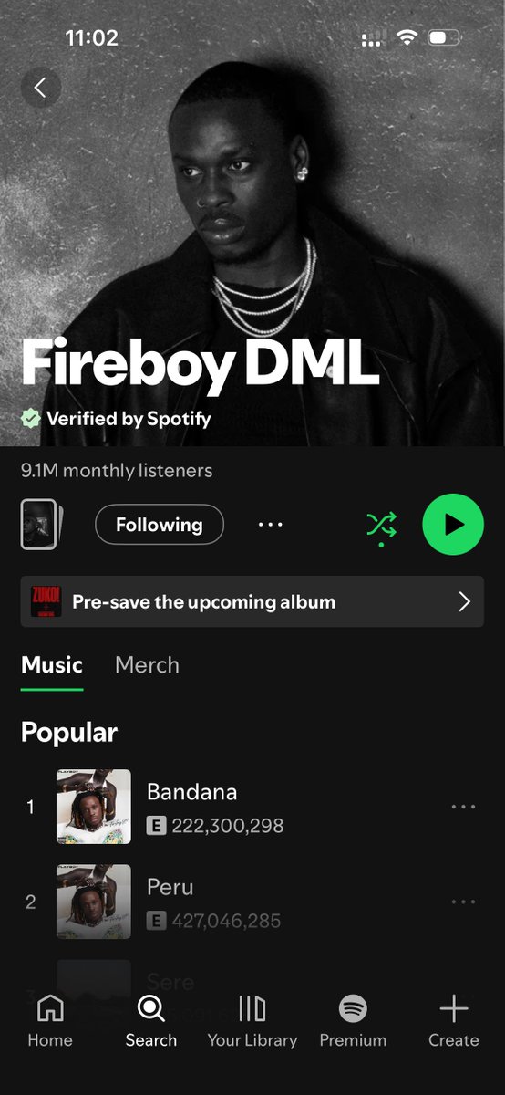 kollyfeelz's tweet photo. Wait… Fireboy has more Spotify streams than Asake 😳 https://t.co/y4ACk6xjk7