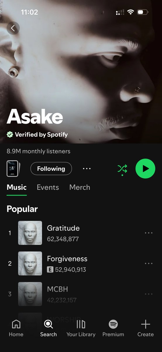 kollyfeelz's tweet photo. Wait… Fireboy has more Spotify streams than Asake 😳 https://t.co/y4ACk6xjk7