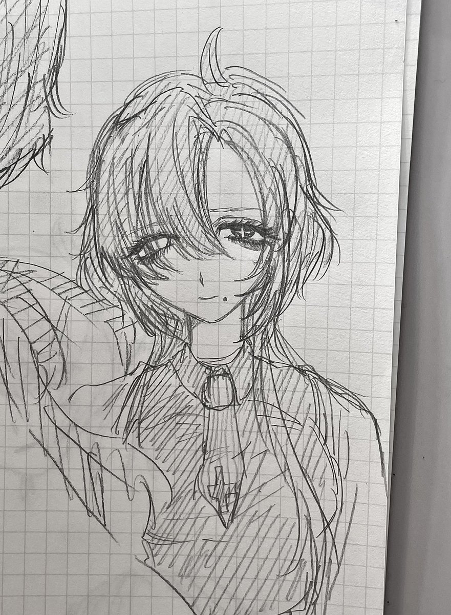 __vT_T's tweet photo. 中一の時の厨二キャラデザ絵をリメイク https://t.co/QeohItrpvf