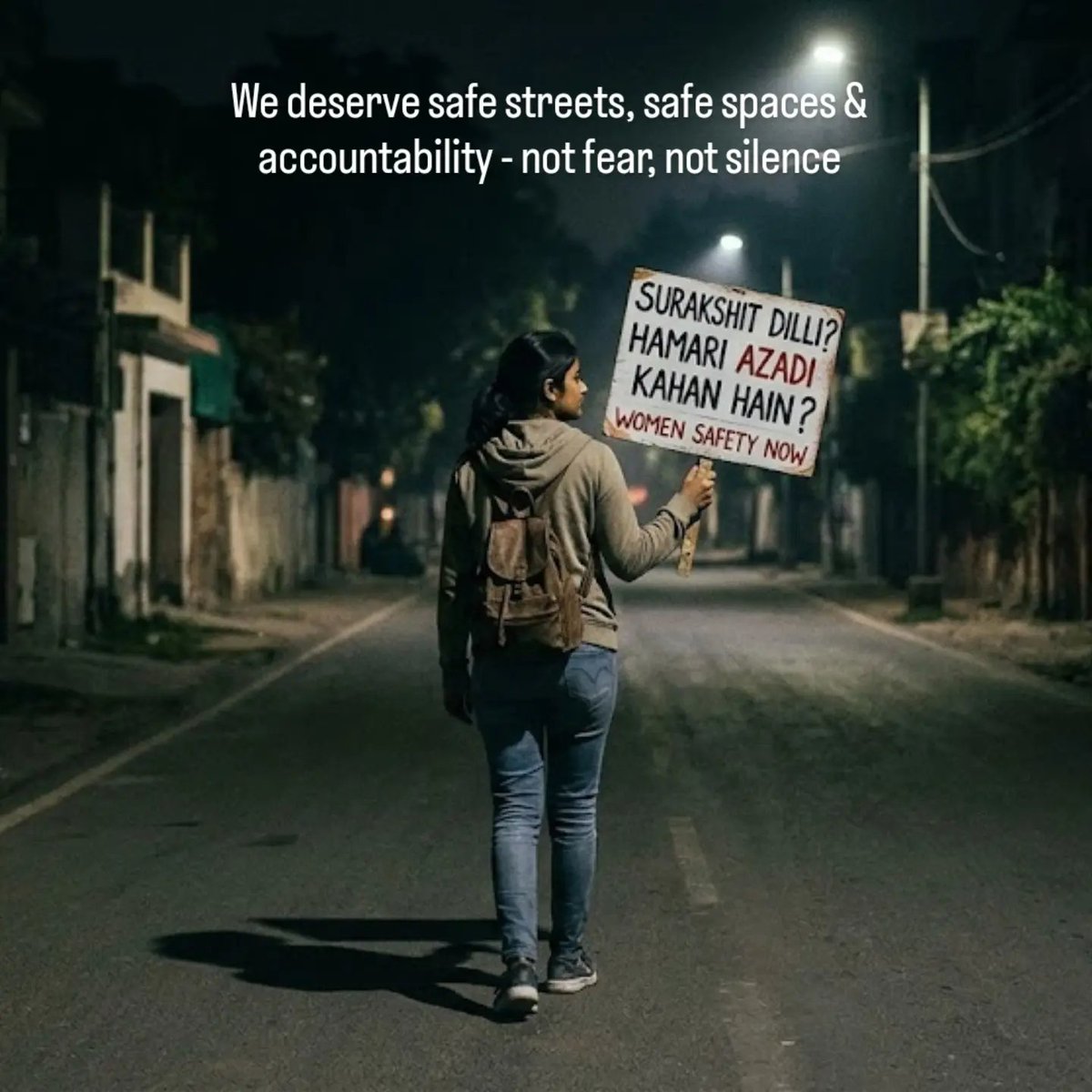 MANSICHAUHAN25's tweet photo. Safety shouldn't be a privilege It should be the bare minimum Speak up. Stand together
#womensafety #speakup #womensupportwomen #enoughisenough https://t.co/5BfawZuIsX