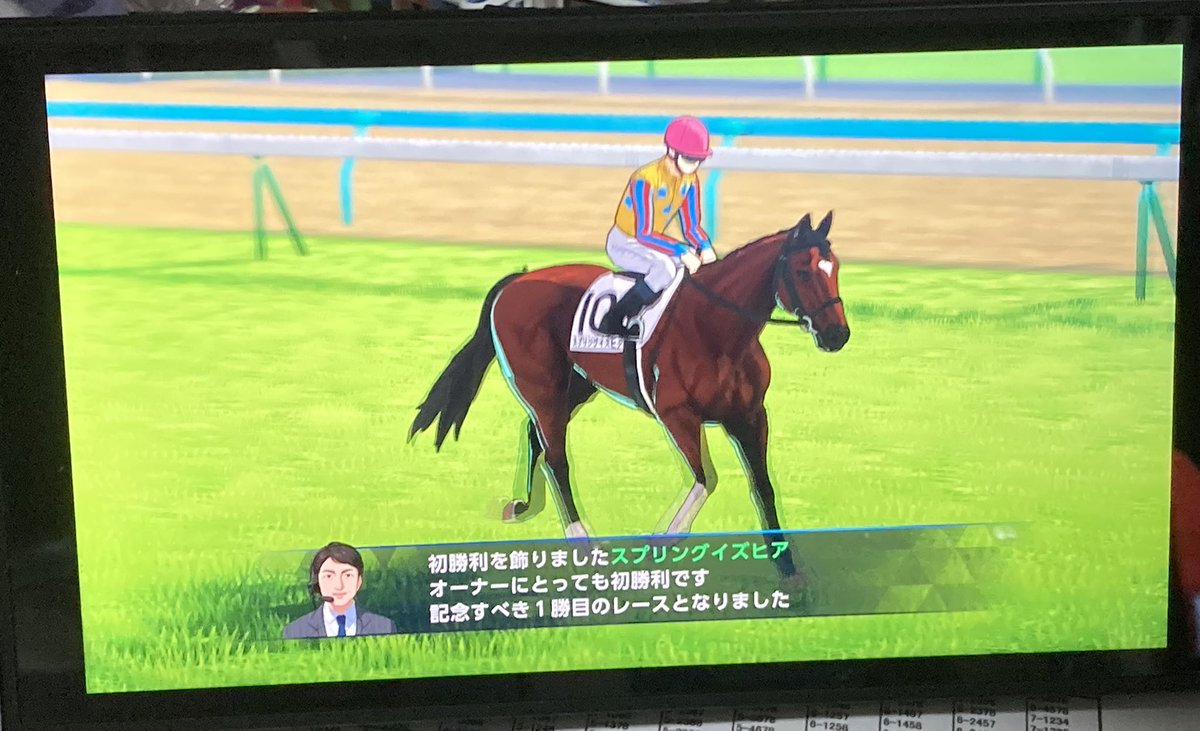 yuki032vodkat's tweet photo. 開幕初新馬勝ち😁
もちろん初めて
まさかの血統、セリお手頃で買った
曲名すぐ使って正解
#ダビスタ2
#ダービースタリオン2 https://t.co/4dVFcon2Nb