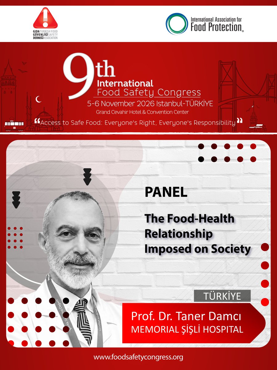 GidaGuvenligi's tweet photo. The most important names shaping the future of food safety and current developments are meeting at the 9th Food Safety Congress!
Our expert guest speaker, Tamer Damcı, will be with us to share his valuable knowledge and experiences with our participants.
#FoodSafety https://t.co/qQI1V9UY4P