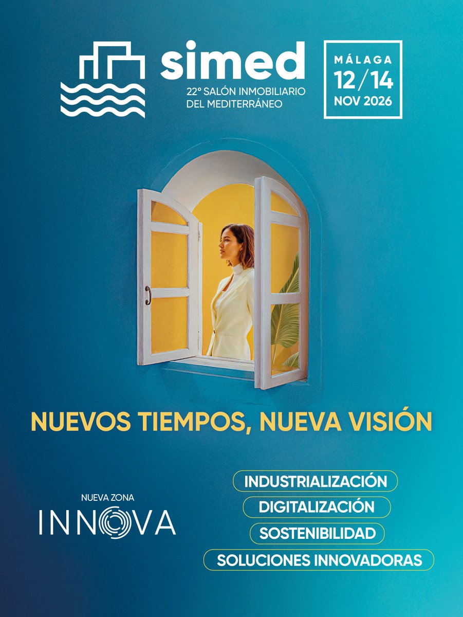 SimedMalaga's tweet photo. El sector inmobiliario y constructor está viviendo una transformación impulsada por nuevas tecnologías, modelos y soluciones aplicadas 💡
En #SimedInnova, la innovación se convierte en protagonista con un espacio pensado para conectar empresas, inversores, administraciones y profesionales en torno a las soluciones que están definiendo el futuro del sector.
Vivienda industrializada, construcción 4.0, inteligencia artificial aplicada, descarbonización, rehabilitación industrializada y nuevas vías de financiación serán algunos de los ámbitos presentes en esta área estratégica de #SimedMLG 2026.
Si tu empresa desarrolla soluciones innovadoras para el sector inmobiliario y constructor, Simed Innova es el espacio para presentarlas 🔗 https://t.co/bDEHFvcnYk
📍 12, 13 y 14 de noviembre | @Fycma
#SimedInnova #RealEstate #Construcción #Innovación