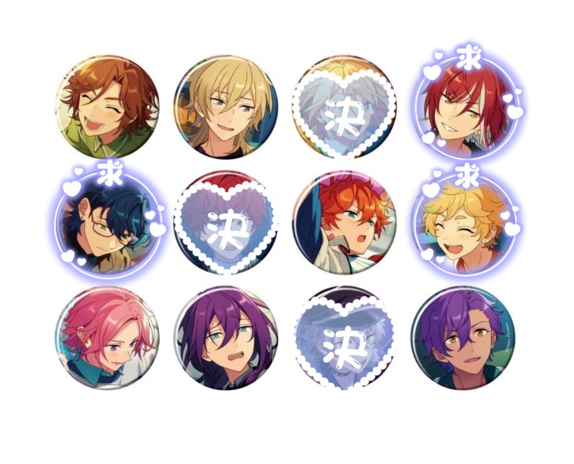 RE_nt_o0's tweet photo. 【交換】あんスタ コレ缶 コレクション缶バッジ Sep casual idol

〈求〉つむぎ、夏目、宙

〈譲〉画像(数記載ないものはi10.c3あります)

⭐️i10BOX、c3BOX予約予定
⭐️星4⇄星4、星5⇄星5の交換優先
⭐️宙は夏目含むお取引のみ

検索からもお気軽にお声がけください🙇‍♀️ https://t.co/stndVds2sF