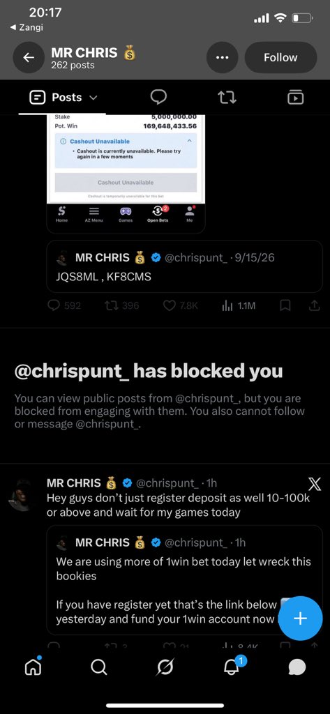 bigsammy041's tweet photo. @Timmyofdelta This one self na thief he block me https://t.co/FlfkInXIDk