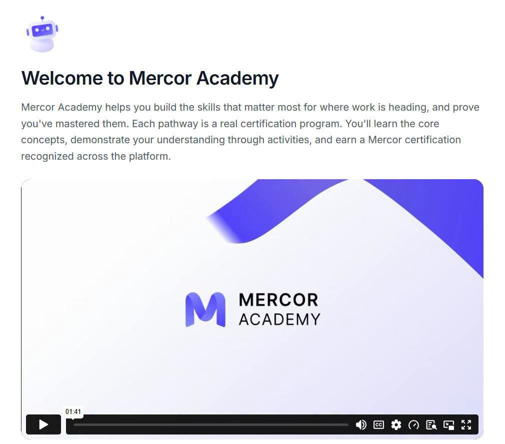 LeadHerLogic's tweet photo. To everyone who has been rejected by Mercor: Start from here.

Mercor is giving you a way to start learning before you apply again.

Through the Mercor Academy, you can learn how AI evaluation works, understand concepts like prompts and evaluation rubrics, and build a better understanding of the kind of work AI expert projects involve.

The training is free, and completing the Academy can help prepare you for relevant Mercor opportunities.

If you already have expertise in a field like law, finance, healthcare, engineering, technology, research, education, or business, this is especially worth looking at.