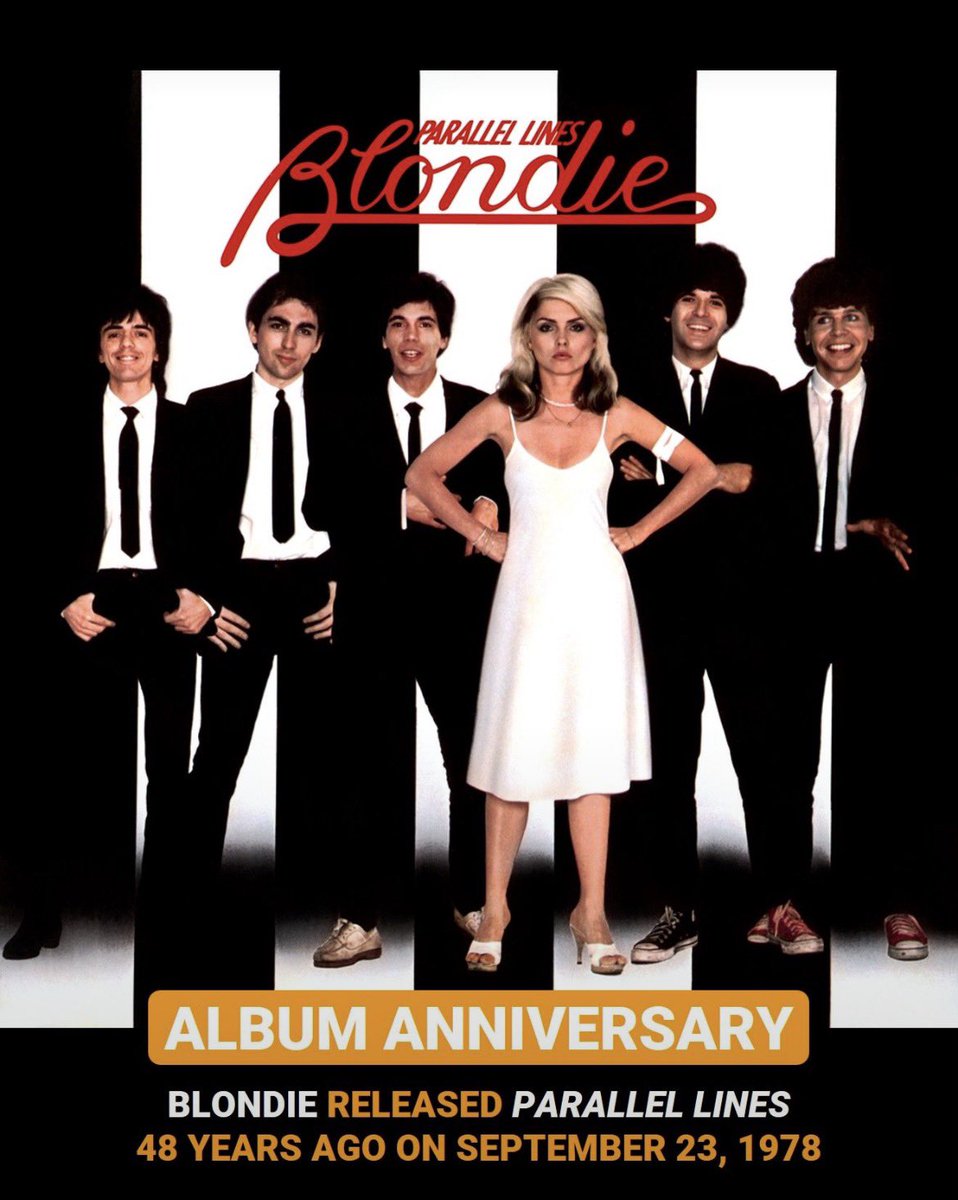DebbieAnn_pchat's tweet photo. It’s as been a great journey for us Blondie released ‘Parallel Lines’ 48 years ago on September 23, 1978 | Listen to the album + revisit our tribute here: https://t.co/z8Beh2q7uG https://t.co/2wfjkj8pBL