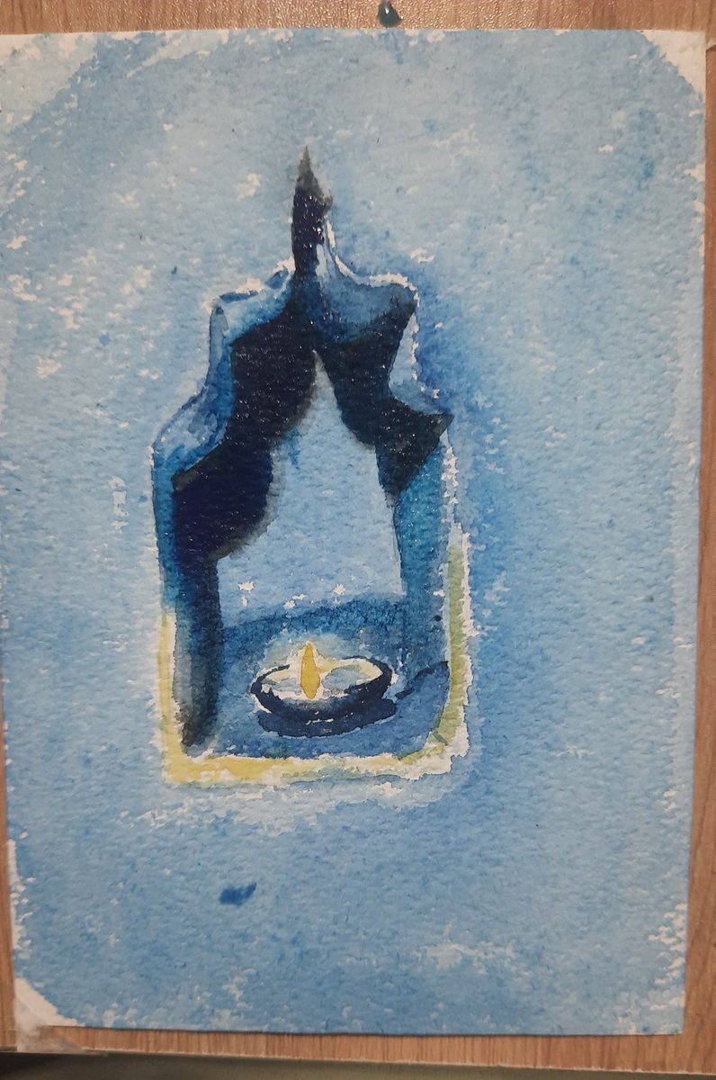 AdhiKalam's tweet photo. Diya (earthen lamp)🪔

#watercolorillustration #watercolor #watercolorpainting #rural #painting #art https://t.co/KlfcFIsoE1