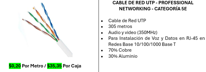gpcompu's tweet photo. #Accesorios #Tecnología #Computadores #Gpcompu #RED #cablered #cabledered #cableutp #utp5e #utp
Cable de Red Utp 5E X metros y Cajas
WhatsApp: 0999719180
Catálogo Digital: https://t.co/Sc8Sg7OhRE https://t.co/cALkjubDiK