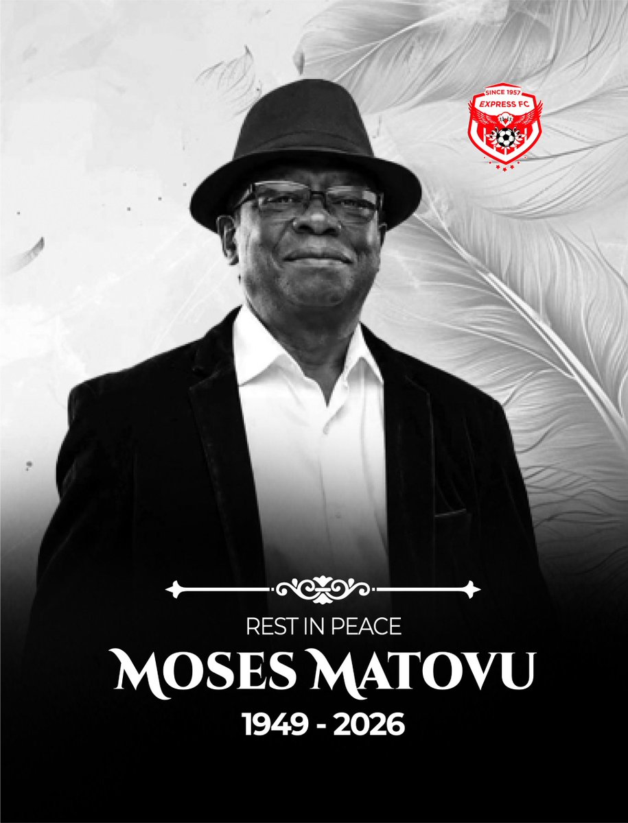 ExpressFCUganda's tweet photo. Forever in our hearts. 

Our former No. 9, you will always be part of the Red Eagles family. 

Rest in peace. 🕊️

#RIPMosesMatovu #RedEagles #MukwanoGwabanji https://t.co/DzcEGEFjAD