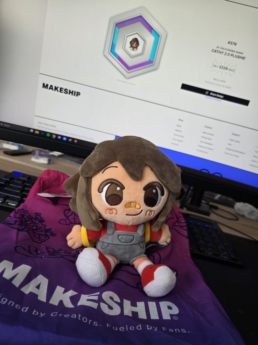 matko44svk's tweet photo. Welcome home, Cathy.😍🥹

Thank you!
#UntilThen #MakeShip 
@polychromagames @UntilThenGame 
@Makeship https://t.co/7o6CDAUJ56