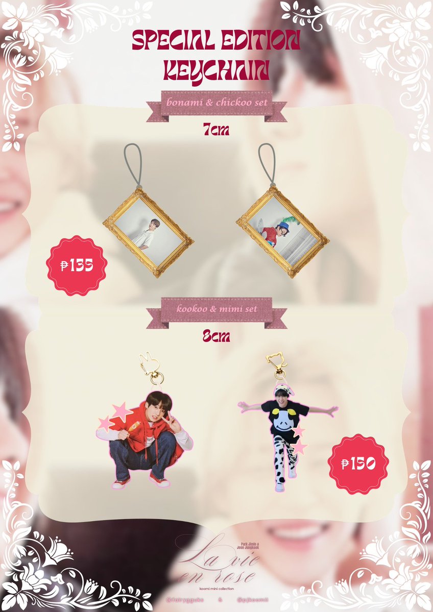 fairygguks's tweet photo. DAY 5 OF PRE-ORDERS 🌹

🌹 Acrylic Keychains set

Every preorder gets a gift 🎁

🌷 pre-order period 09.20-11.04
🌷 dop on or before 11.05

order form: https://t.co/M6uzP3xoQo
sdm form: https://t.co/4kQNWBE7XH https://t.co/ubDExyR284