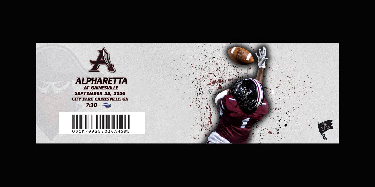 AHSFootball's tweet photo. Week 5
Alpharetta @ Gainesville
1st Region game of the season
Come out to City Park and support your Raiders on the road!
#AllinAllRaider #BurnTheShips https://t.co/sUiBdCHMJz