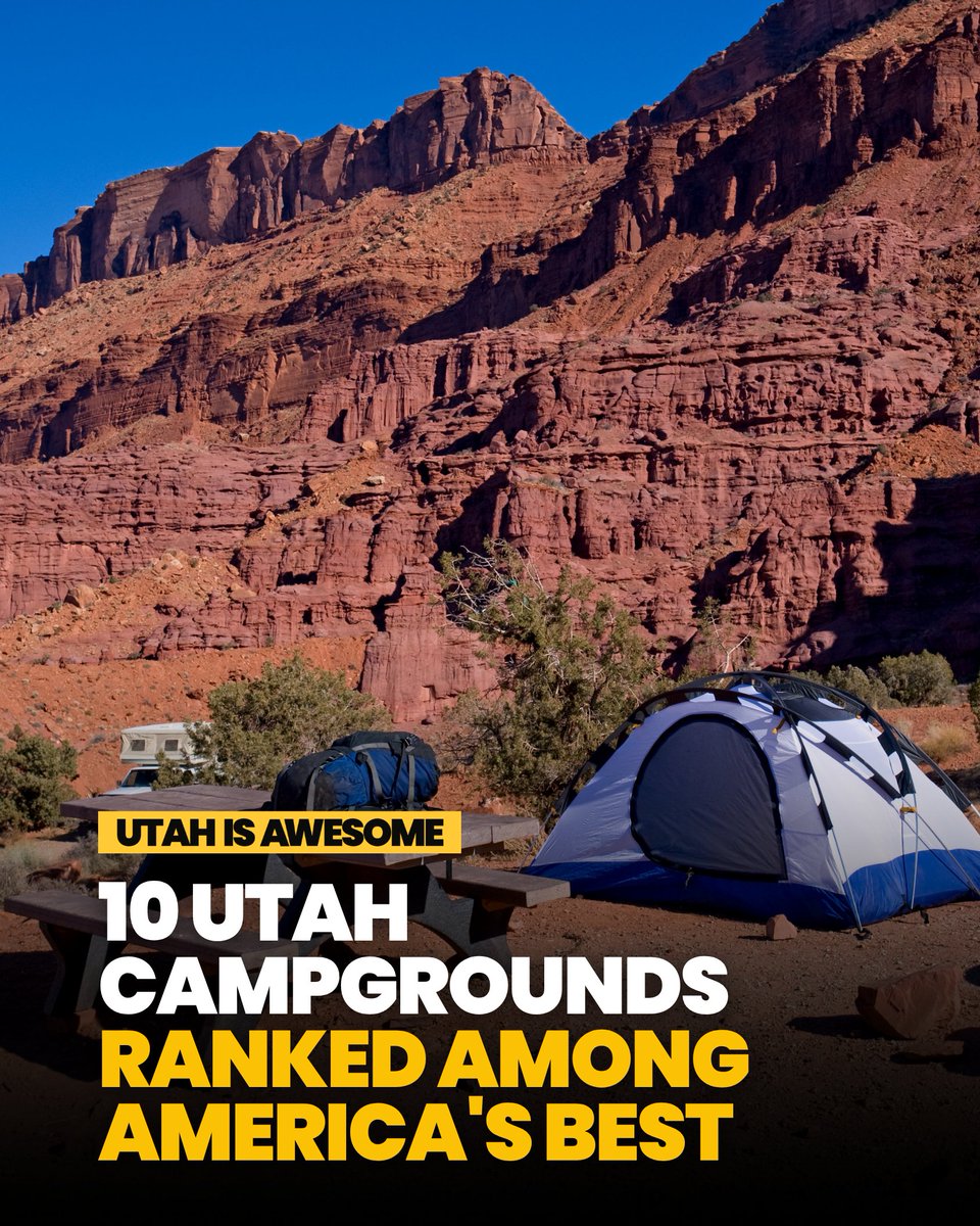UtahIsAwesome's tweet photo. Fruita Campground in Torrey ranks No. 20 of 136 in a new study of America's most-reviewed public campgrounds, the highest of 10 Utah sites.

https://t.co/VFBP9XHZp6 #utah https://t.co/T4fogvFWfK
