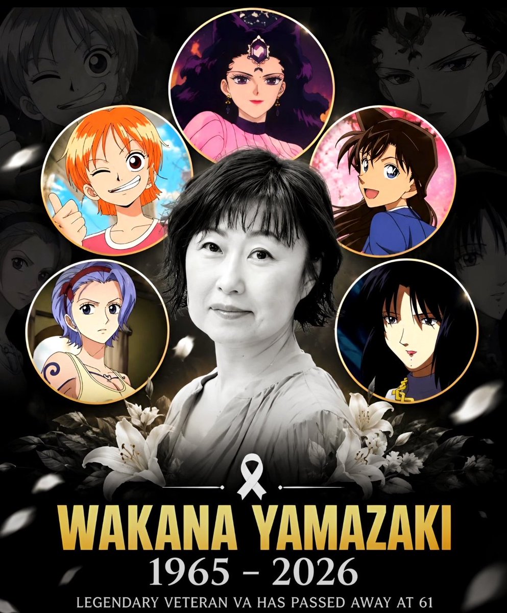 Luffydfreak's tweet photo. We just lost the voice actor of Nami 😭
RIP.
#ONEPIECE〜 #luffy https://t.co/EWLYErxCOf