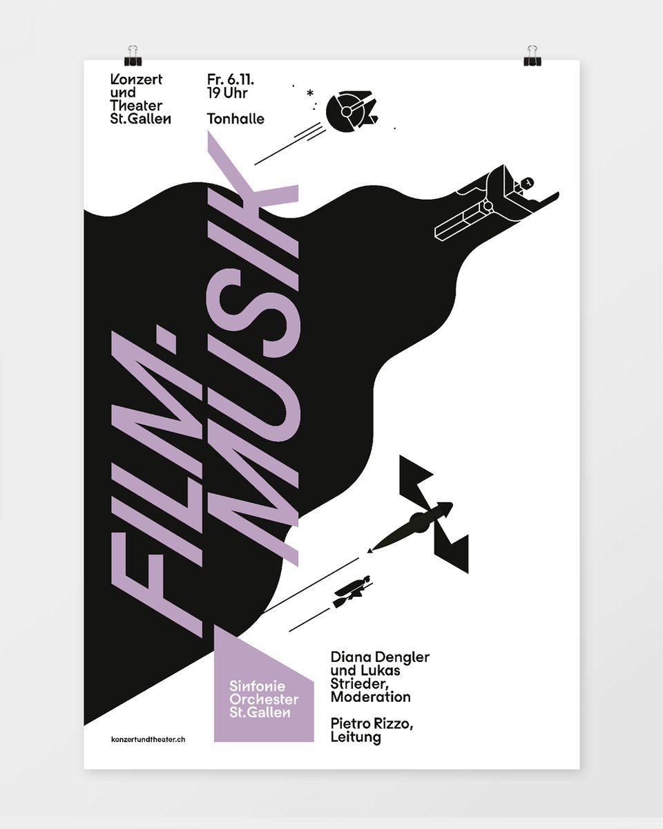 grillitype's tweet photo. GT Planar → Concert and Theatre St. Gallen

The 2026/27 season identity was designed by @burosequenz . GT Planar was chosen as the main typeface for its 30° slant, which picks up on the diagonals from the brutalist Paillard building. https://t.co/37ca2A6GYc