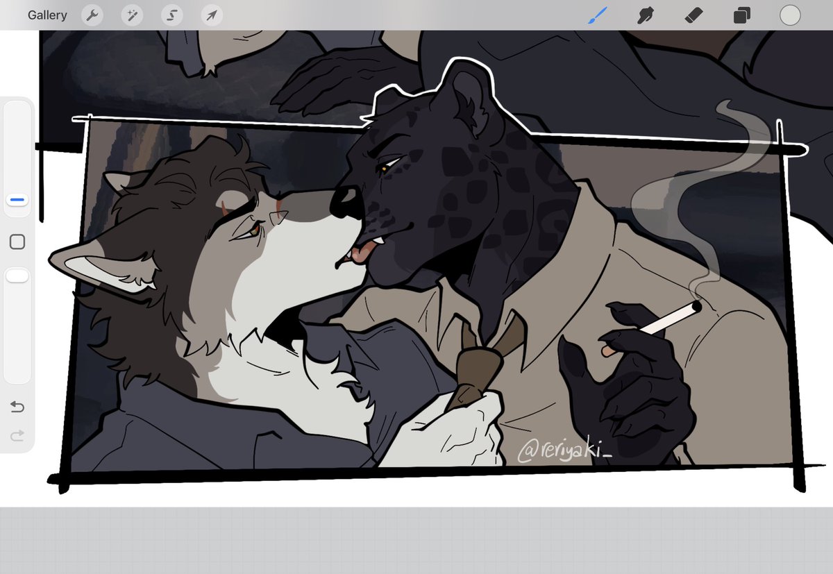 reriyaki_'s tweet photo. Old man yaoi but make it furry https://t.co/iTyjU3tAxN