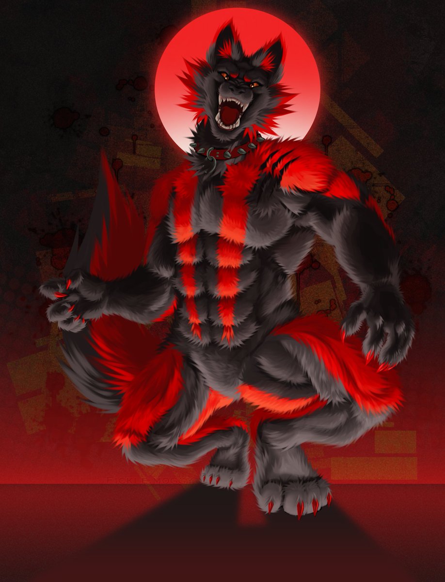 Ficklemoggy's tweet photo. A very fluffy werewolf for bytholeira on bluesky 

#furryart #werewolf https://t.co/VBpJYBd2Xv