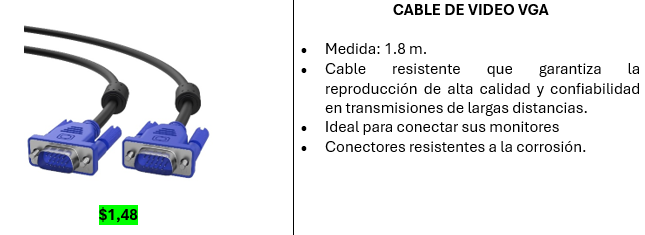 gpcompu's tweet photo. #Accesorios #Tecnología #Computadores #Gpcompu #video #vga #cablevideo #cabledevideo
Cable de Video VGA
WhatsApp: 0999719180
Catálogo Digital: https://t.co/Sc8Sg7OhRE https://t.co/AzSKlAJLRs
