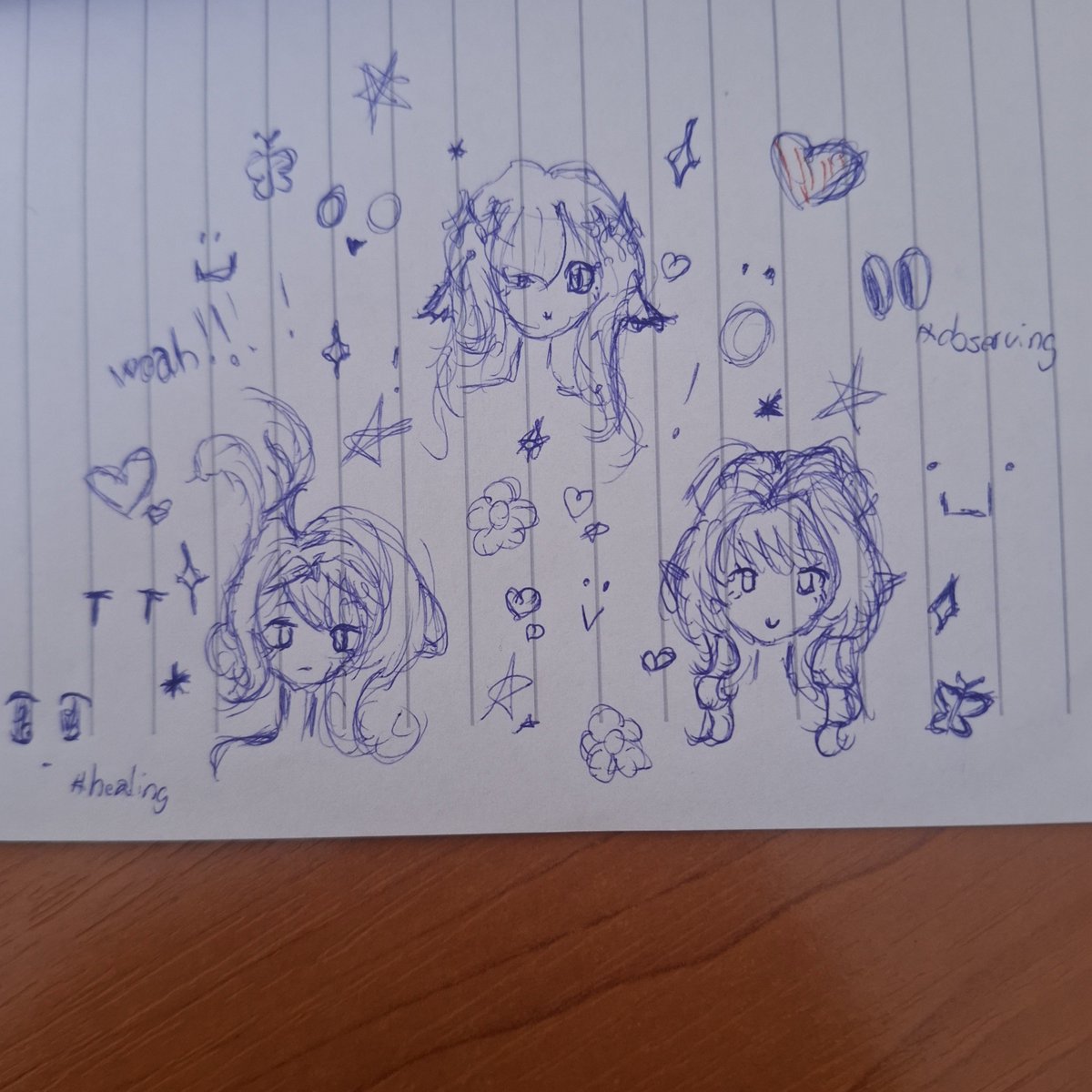 OdetteDailies's tweet photo. i got bored in class and drew my little polycule https://t.co/7HMFCe8f3J