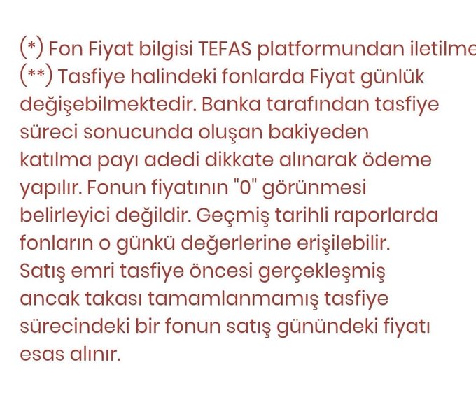 AndreaMichellHG's tweet photo. Sevindirici bir haber

SATIŞ EMRİ TASFİYE ÖNCESİ GERÇEKLEŞMİŞ ANCAK TAKASI TAMAMLANMAMIŞ TASFİYE SÜRECİNDE Kİ BİR FONUN SATIŞ GÜNÜNDE Kİ FİYAT ESAS ALINIR https://t.co/7CTLKsFOLu