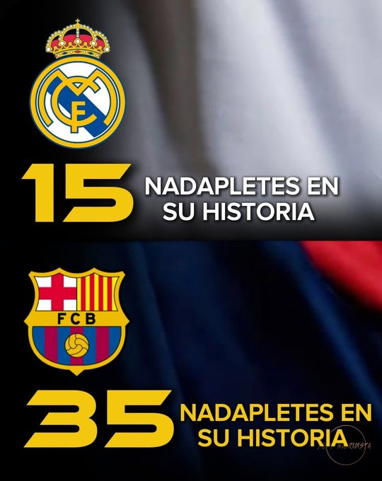 LaVozBlanca15's tweet photo. Que se rían ahora los culés pero históricamente jamás serán el Real Madrid. https://t.co/B0bqRkMOQU
