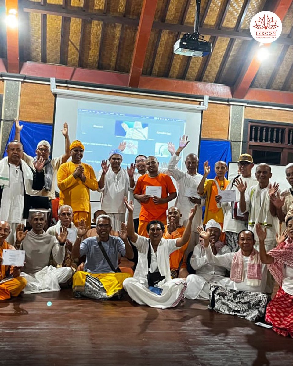 iskcon's tweet photo. A series of Bhakti Vriksha leadership training courses was held from June to August 2026 across four major yatras in India and Indonesia.

Training over 300 devotees to expand congregational preaching and strengthen systematic devotee care. https://t.co/UdldfSNFv0