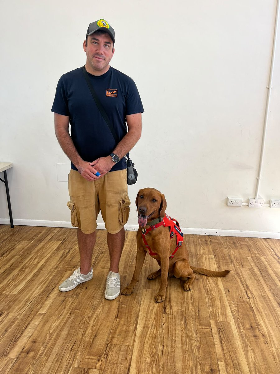 ServiceDogsUK's tweet photo. Congratulations to Ryan and Reggie from our South Coast Hub, who were awarded their red training jacket this week!

Receiving the red jacket is an important milestone in their journey together and reflects all the hard work, dedication and progress they’ve made as a partnership. https://t.co/6cB5CghPpa
