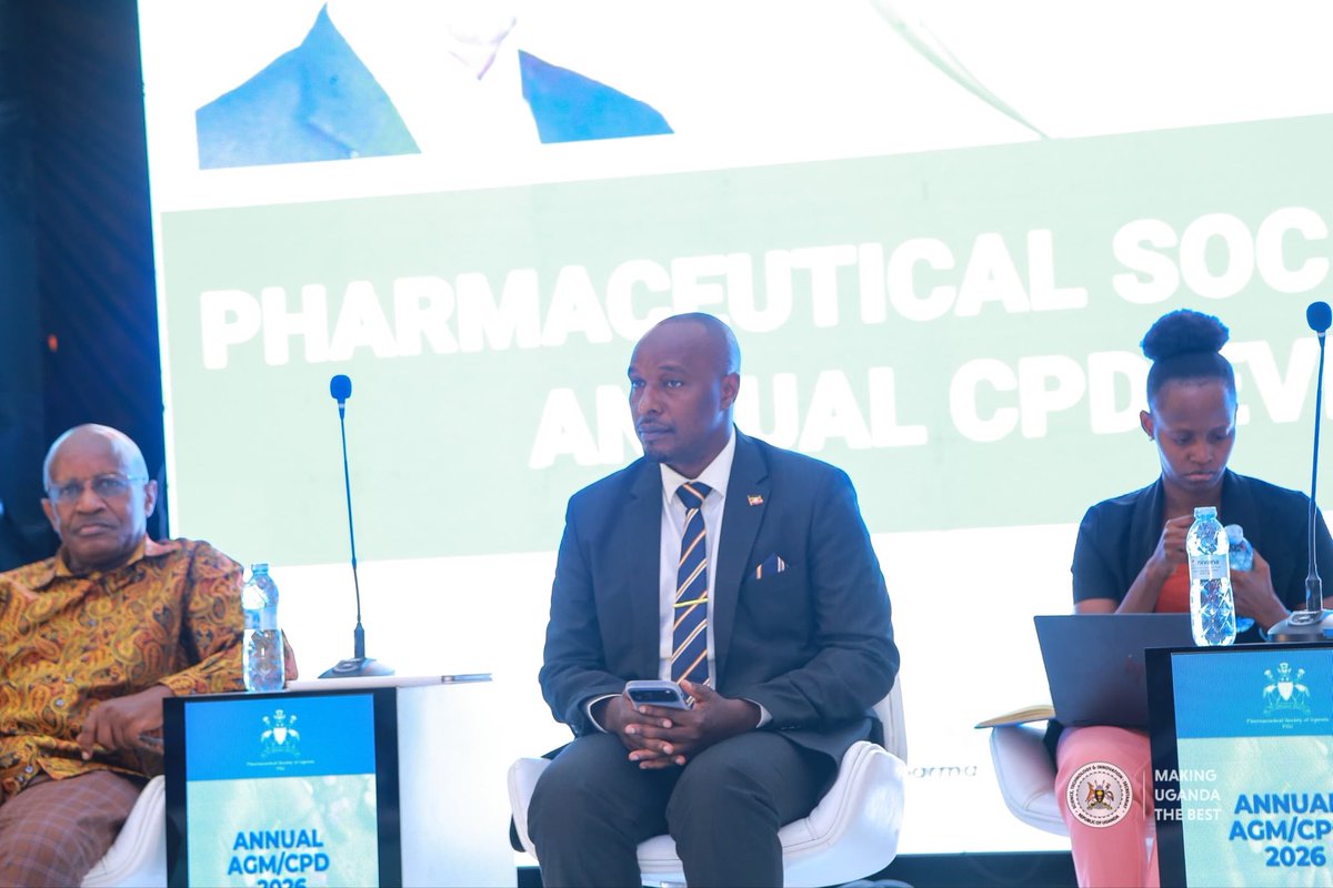 EngJonard's tweet photo. This morning, I joined the Pharmaceutical Society of Uganda Annual CPD Event 2026 at Imperial Royale Hotel, Kampala, where I challenged pharmacists to look deeper into our heritage, biodiversity and indigenous knowledge as important sources of scientific discovery and pharmaceutical innovation.

I shared the example of communities in Rwampara and Ntungamo, where Omubirizi has traditionally been used in managing malaria and other illnesses. We must protect our forests, scientifically study such indigenous knowledge and, where evidence supports it, translate our local leaves, roots and other natural resources into validated, patented and commercially viable products.

I also shared the example of Dr. Patrick Ogwang and what becomes possible when pharmacology meets business. We should develop Ugandan health products that go beyond our borders, earn foreign exchange, create jobs, transform communities and change lives.

As we rally towards the Ten-Fold Growth Strategy, I assured the pharmacists that they are guaranteed the support and partnership of the STI Secretariat – Office of the President as we move our science from research to products and ultimately to markets.

#STIUganda #STIWorks