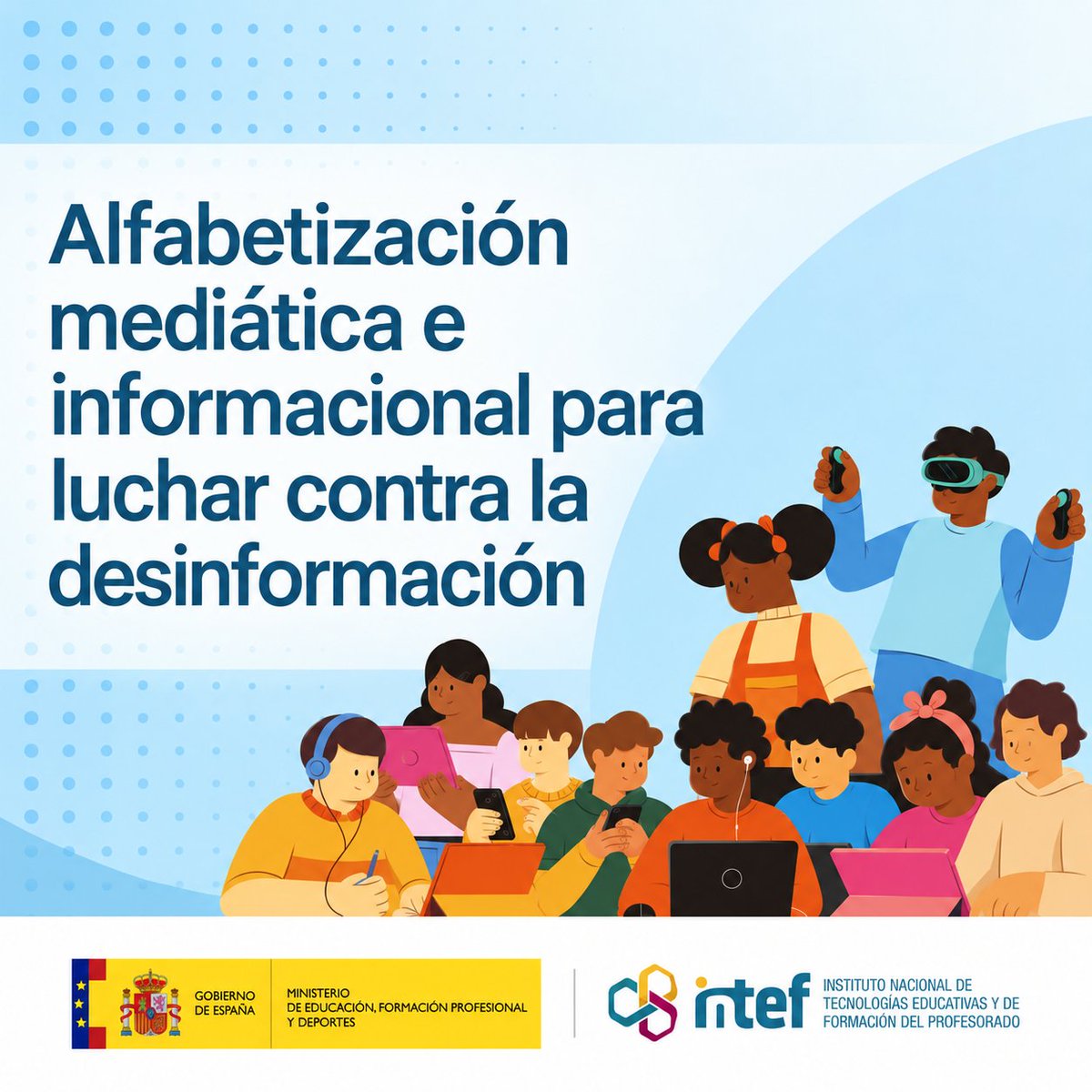 educaINTEF's tweet photo. 🧠 ¿Sabes qué son el astroturfing, la desinformación sintética o el fact-checking?

👩‍🏫 El profesorado aprende a analizar fuentes, detectar manipulaciones y llevar la verificación al aula

🔎 Más información: https://t.co/H4xLH8EDeT https://t.co/4Z3qmdpEdm