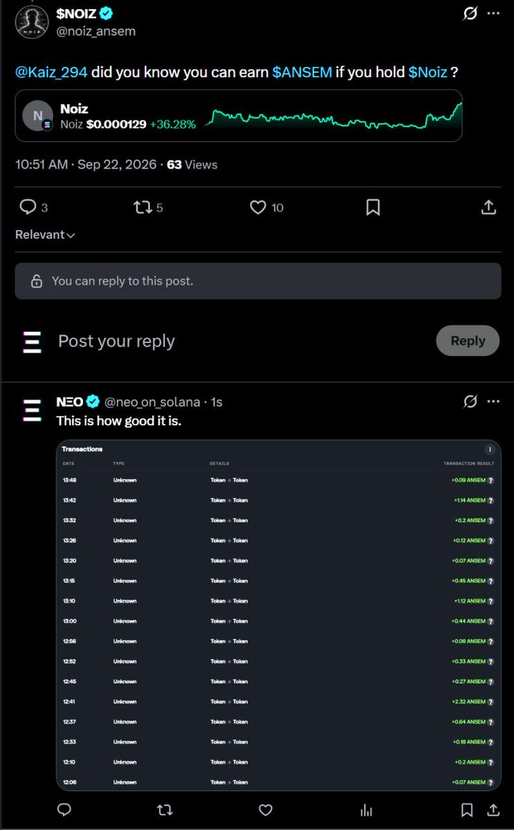 KristiaanLouis's tweet photo. This is how good it is @noiz_ansem $Noiz solana:9cRCn9rGT8V2imeM2BaKs13yhMEais3ruM3rPvTGpump 🏆🤝🚀 https://t.co/JlYbDGdMsu
