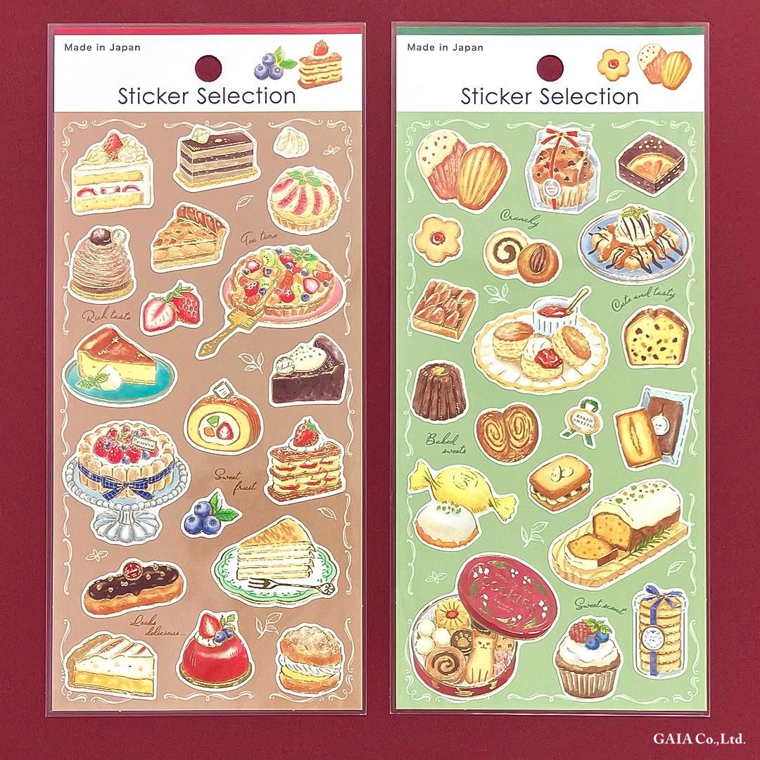 gaia_stationery's tweet photo. #StickerSelection 「Sweet Taste(スイートテイスト)」がセリア様で発売しました🍪💕

とっても美味しそうなスイーツのシールが新登場です😍🧡✨

繊細な絵の具風のタッチで、「ケーキ」と「焼き菓子」を描きました😋🍰🍓

#セリア #gaia沼 https://t.co/9gYoEhsFKV