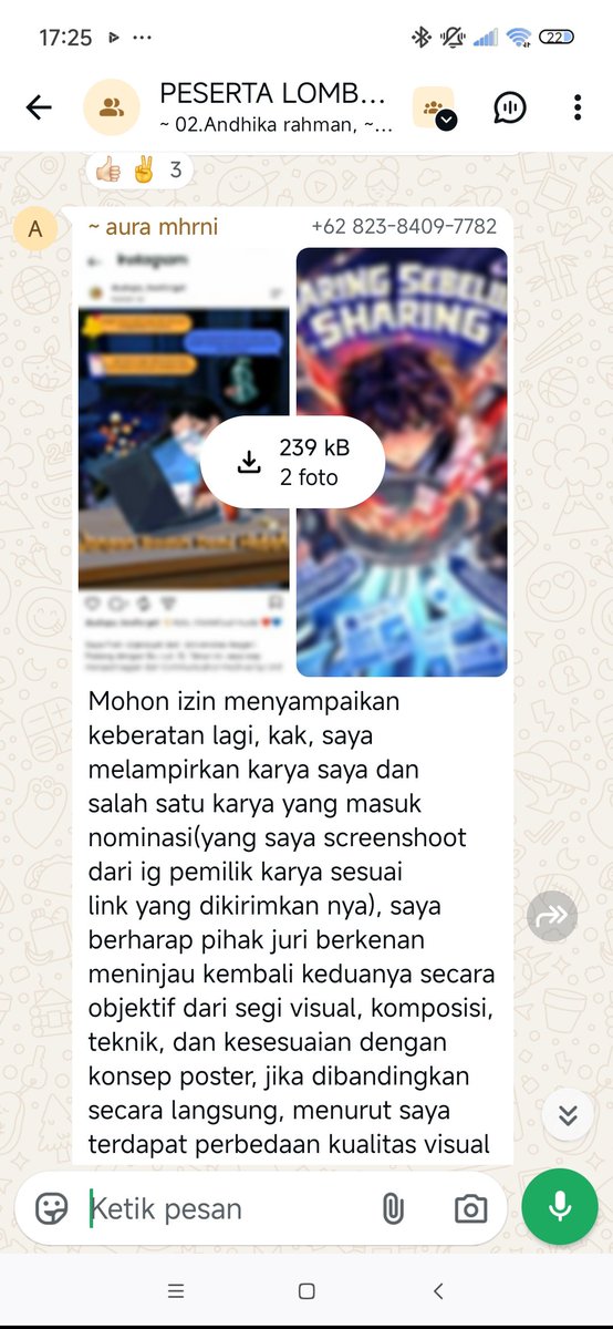 sayacabtik33's tweet photo. Tahu sih penilaian jurinya tu aneh tapi izin dulu ga sih kalau mau up di grub karya gw, sedih bgt ga izin dulu terus ngatain jelek. Emg ga paham aku cara bikin poster tuh karena disuruh ikut tapi ga gini juga lah. Panitianya kan Butuh waktu juga ngolah protes kalian. https://t.co/ZNJMtkOj5y