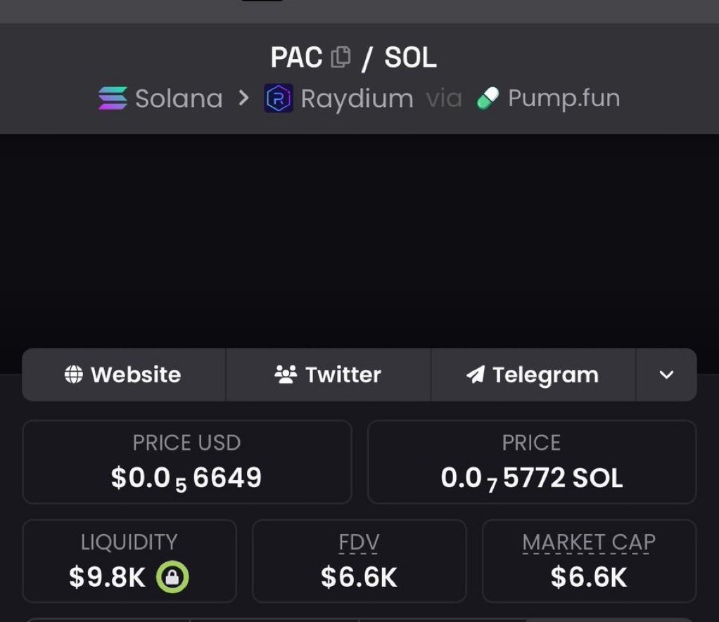 Sol_b33y's tweet photo. Watching $PAC
Ca::

D5PWvFsjMYVjGHEax9wYD6KWXcVAjK3T2xQicqvSpump

#solana #memecoin #memecoin1000x https://t.co/qqno3OuPTD