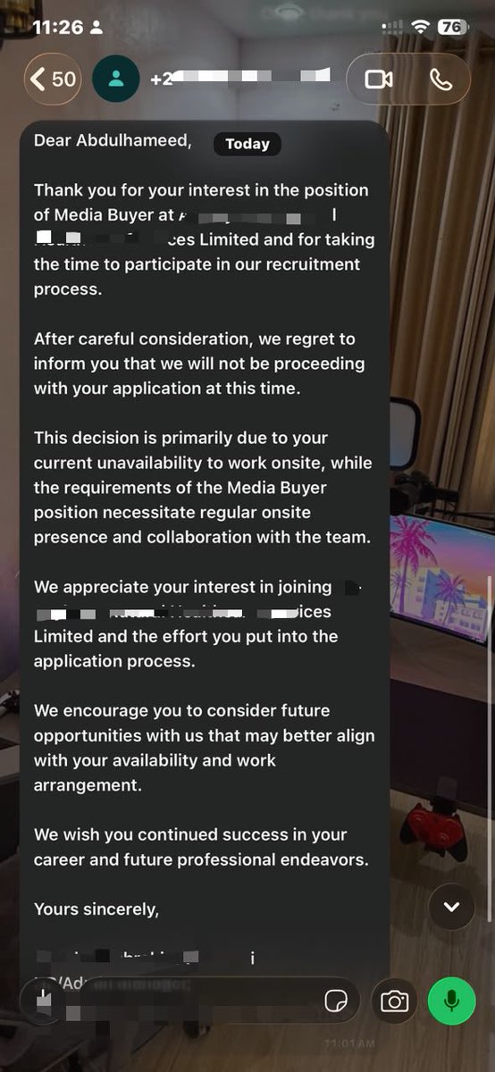Authentic1b's tweet photo. Rejection is just redirection. Onto the next one — still learning, still applying, still showing up. We keep going 💪 https://t.co/hngRcuBXTQ