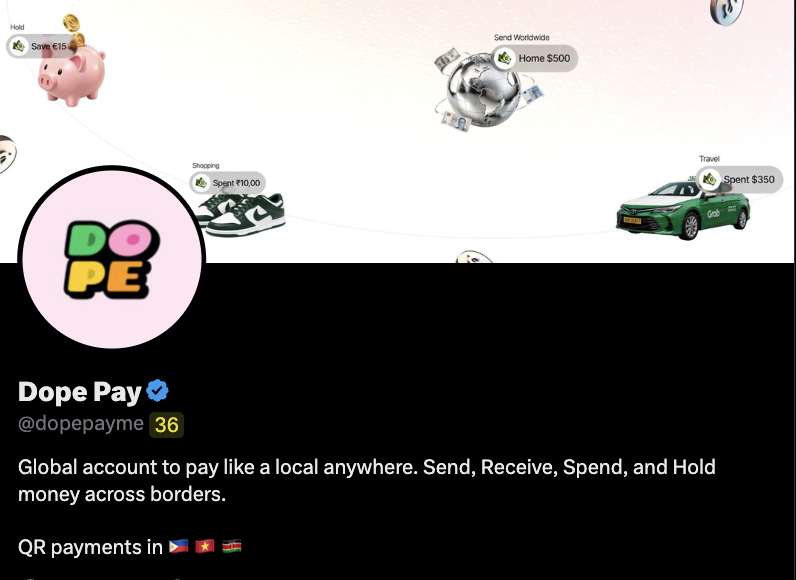 dopepayme's tweet photo. New banner. New bio.

What’s Dope cooking? 👀 https://t.co/c0gW3SNGnZ